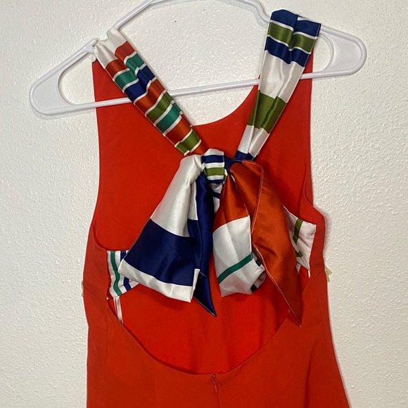 Lulu's Vibrant Orange Sleeveless Mini Dress Size XS - Picture 7 of 15